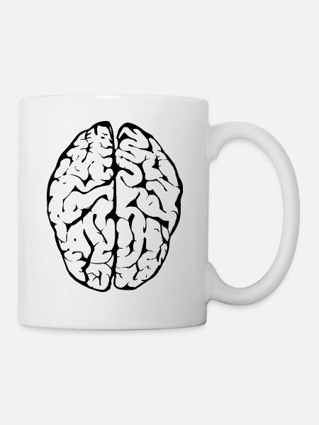 Gehirn - Tasse - Weiß