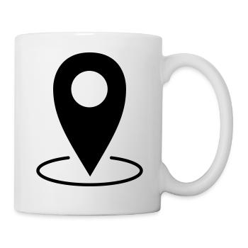 Standort Symbol gprs Geschenkidee Signal - Tasse - Weiß - Rechts