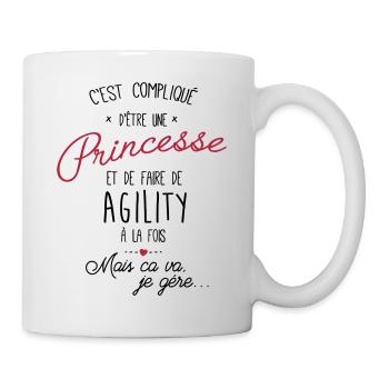 princesse et Agility - Mug blanc - blanc - Droite