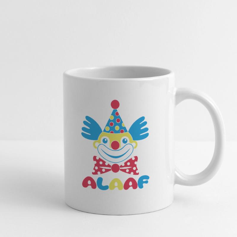 Fasching Karneval Clown ALAAF 1, 2 oder 3 Farben Tasse