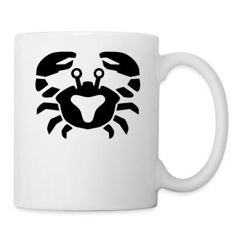 Sternzeichen Krebs - Tasse - Weiß - Rechts