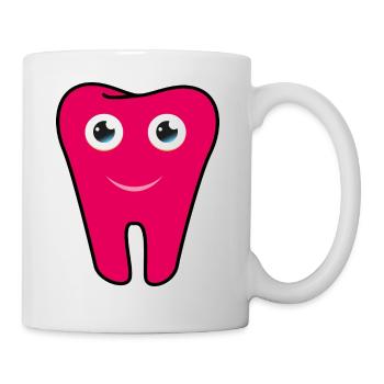Dental office logo tooth - Mug - white - Right
