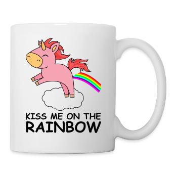 cute little rainbow unicorn rainbow - Mug - white - Right