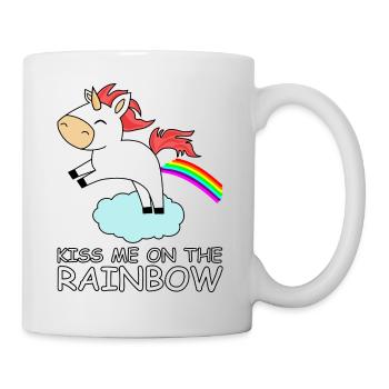 cute little rainbow unicorn rainbow - Mug - white - Right
