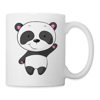 Santander ondulant Comic Panda - Mug blanc - blanc - Droite