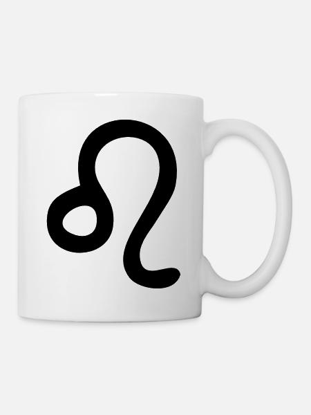 sternzeichen löwe - Tasse - Weiß