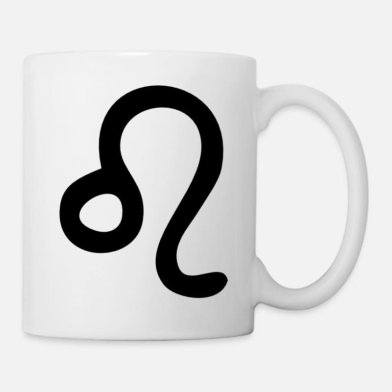 sternzeichen löwe - Tasse - Weiß