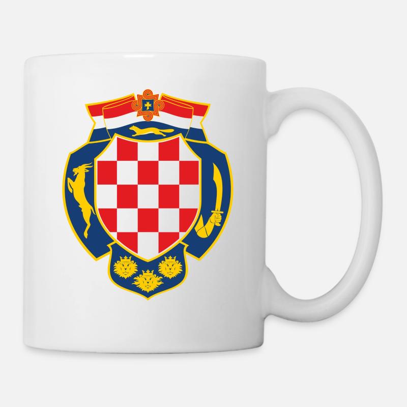Stari Hrvatski Grb - Tomic Design - Tasse - Weiß