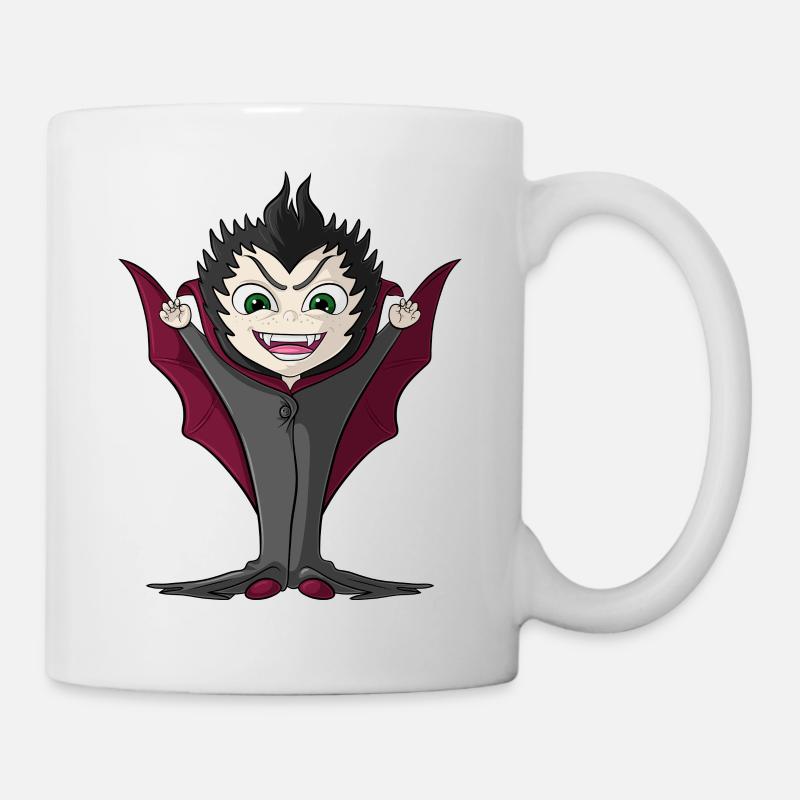Kleiner Comic Vampir - Tasse - Weiß