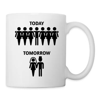 Today - Tomorrow (Stag Night / - Mug - white - Right