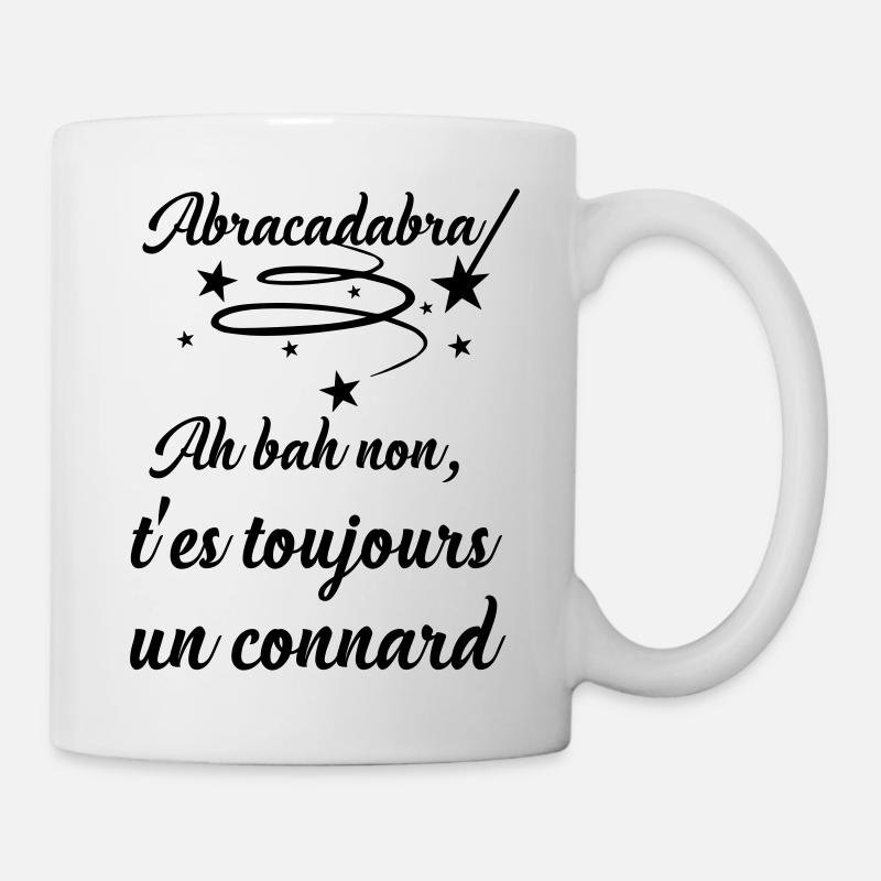 Abracadabra Connard - Noir - Mug blanc - blanc