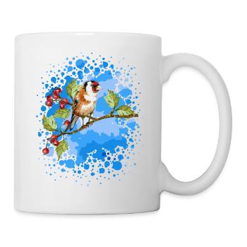 Vogel - Tasse - Weiß - Rechts
