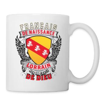 Lorrain Grâce de Dieu - Mug blanc - blanc - Droite