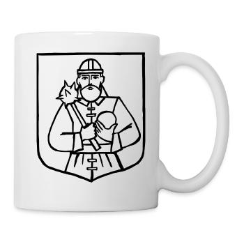 Wappen "Heldsdorf" in Siebenbürgen s/w - Tasse - Weiß - Rechts