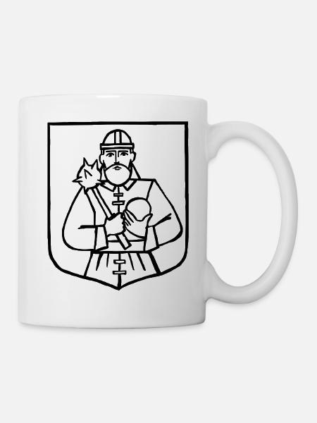 Wappen "Heldsdorf" in Siebenbürgen s/w - Tasse - Weiß
