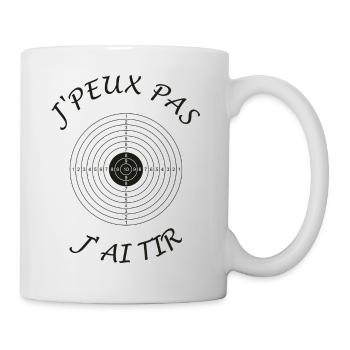J'peux pas j'ai Tir - Mug blanc - blanc - Droite
