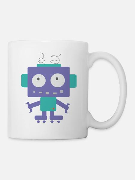 Cute Little Robot - Mug - white