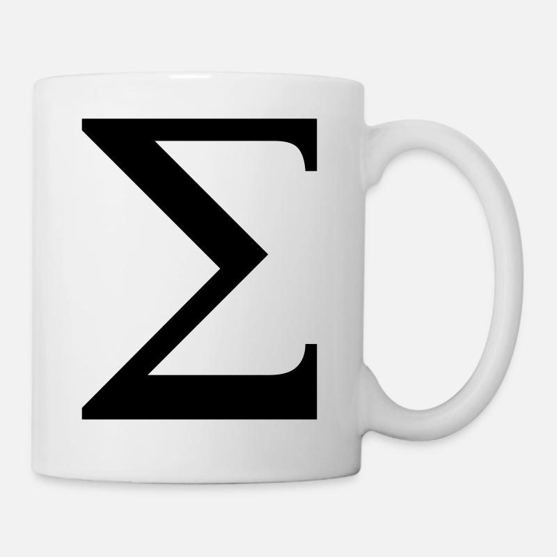 Sigma alphabet grec - Mug blanc - blanc