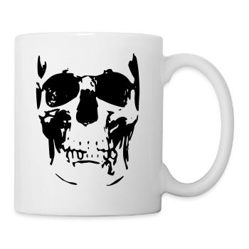 crâne 2 - Mug blanc - blanc - Droite