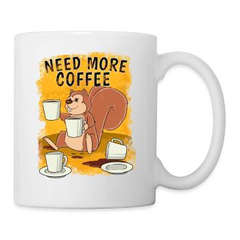 Café café expresso bureau cadeau drôle - Mug blanc - blanc - Droite