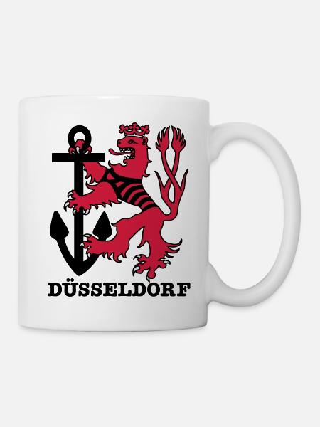 Düsseldorf Düsseldorf Düsseldorf loewe marin - Mug blanc - blanc