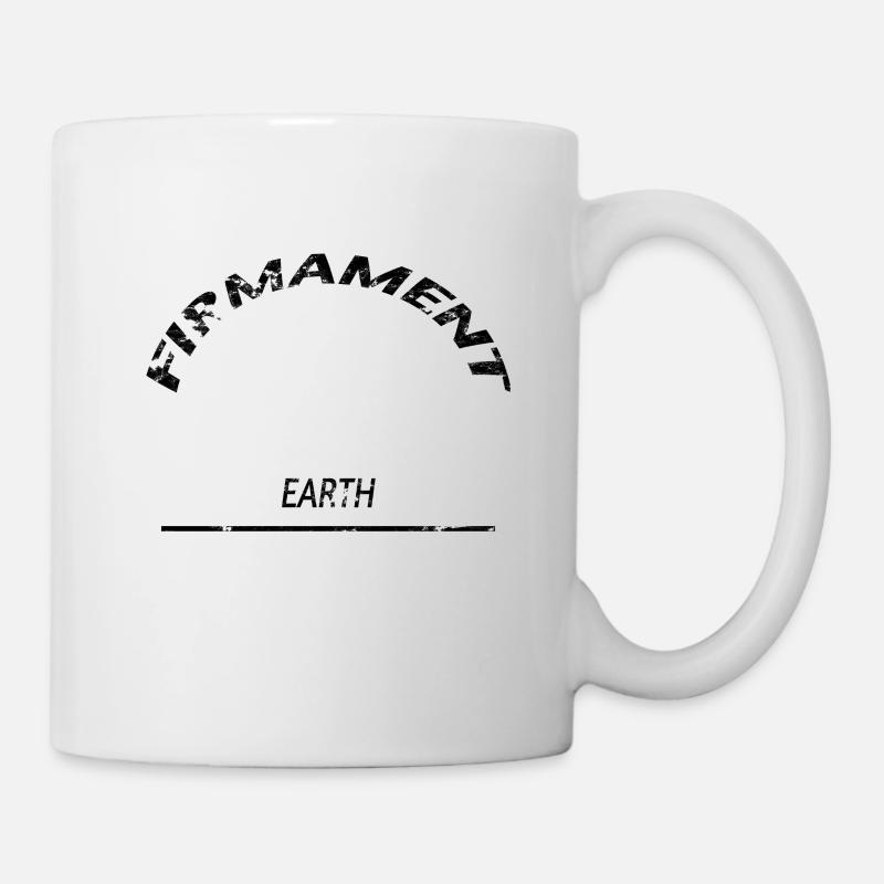Firmament zur flachen Erde - Tasse - Weiß
