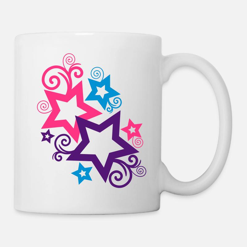 étoiles - Mug blanc - blanc