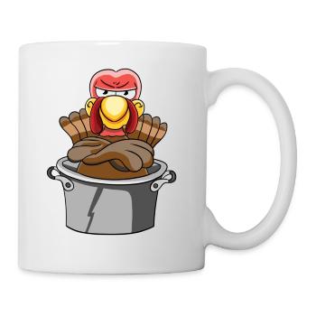 Truthahn Pute Geflügel - Tasse - Weiß - Rechts