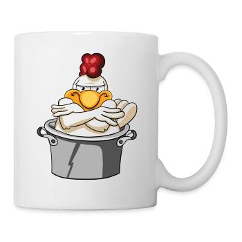 Chicken rooster poultry - Mug - white - Right