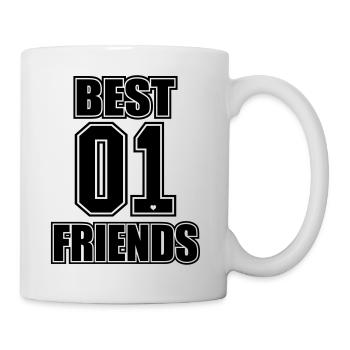 Meilleurs amis Meilleurs amis Vous êtes mon numéro 1 - Mug blanc - blanc - Droite