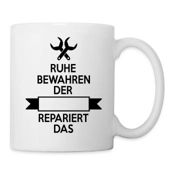 Mechaniker - Tasse - Weiß - Rechts