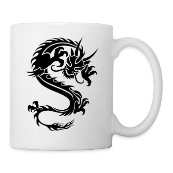 Crazy dragon - Mug - white - Right