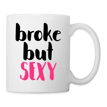 Sexy Pink Font on Black - Mug - white - Right