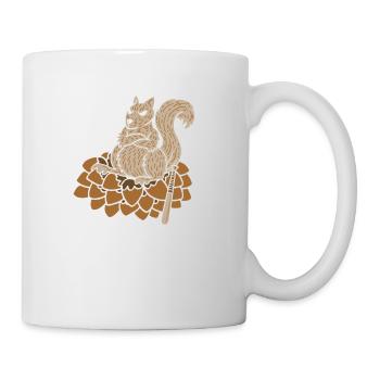 Protégez votre cadeau de noix - Mug blanc - blanc - Droite