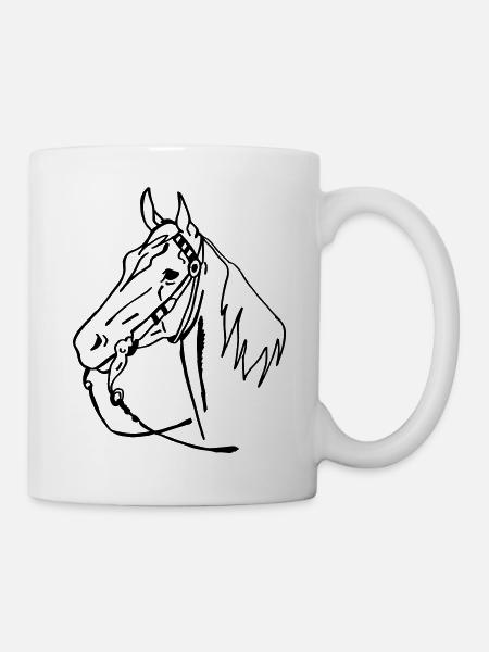 western horse - Mug - white