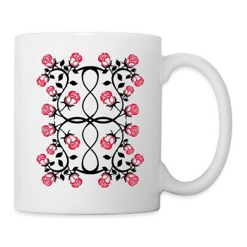 rosenranke_2col - Tasse - Weiß - Rechts