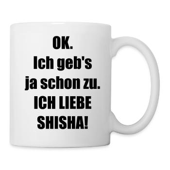 JA_ICH_LIEBE_SHISHA! - Tasse - Weiß - Rechts