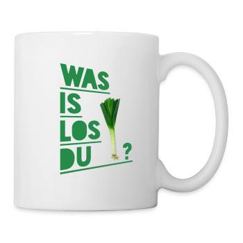 Lauch Gemüse Lustige Sprüche - Tasse - Weiß - Rechts