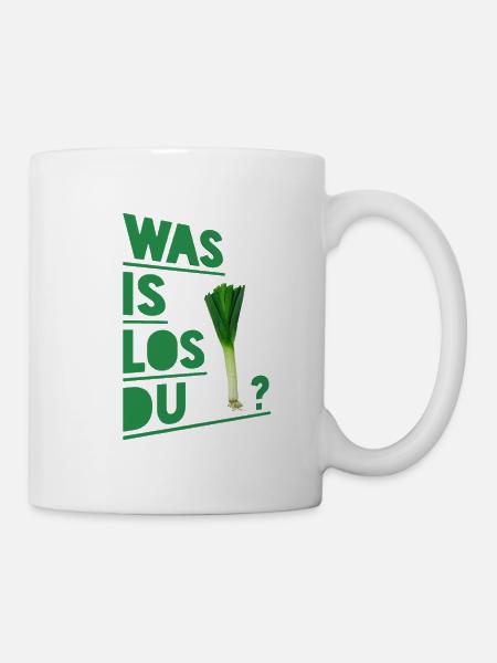 Poireaux légumes paroles drôles - Mug blanc - blanc