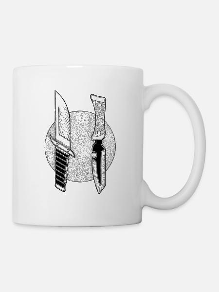 knifes - Mug blanc - blanc