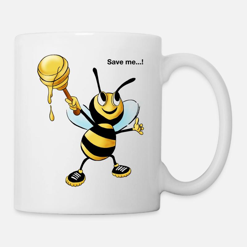 honey bee - Mug - white