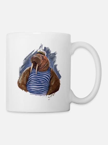 walross - Tasse - Weiß