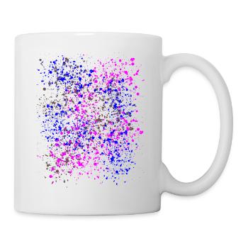 Éclaboussures de couleur - éclaboussures colorées - confettis - Mug blanc - blanc - Droite