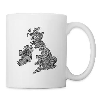 Mandala du Royaume-Uni - Mug blanc - blanc - Droite