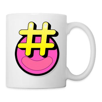 hashtag smile - Mug - white - Right