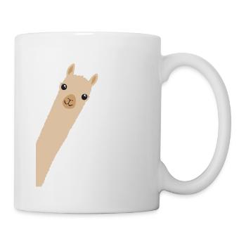 Alpaca Lama Gift Smile Hello - Mug - white - Right