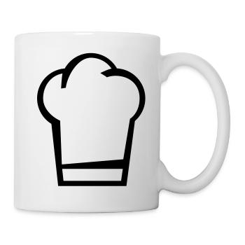 koch_muetze_silhouette_f1 - Mug - white - Right