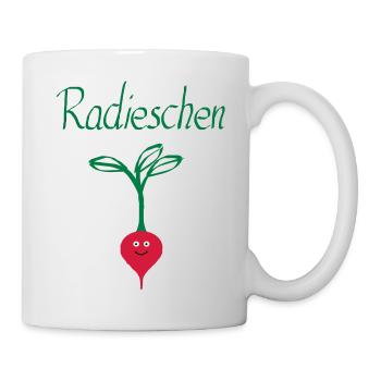 Radieschen 3 - Tasse - Weiß - Rechts