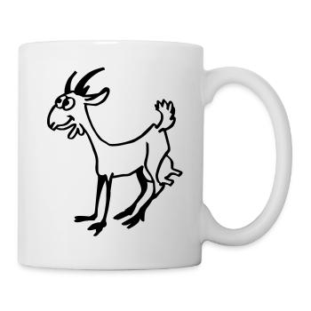 Ziegen Kitz - Tasse - Weiß - Rechts