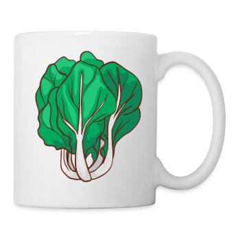 Pak Choi Bok Choy Paksoi Mustard Cabbage Leaf cabbage - Mug - white - Right